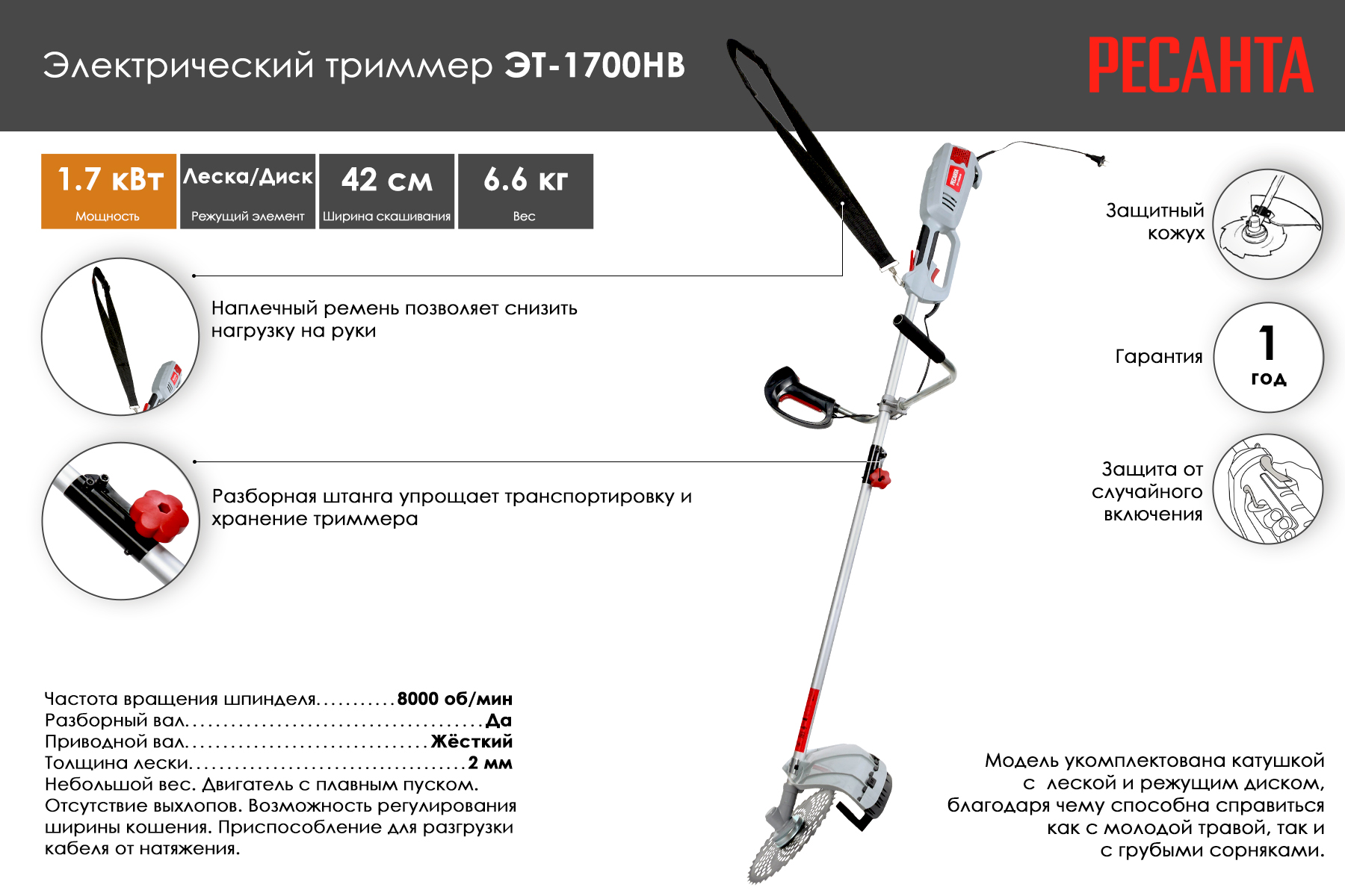 Ресанта ЭТ-1700НВ 70/1/24